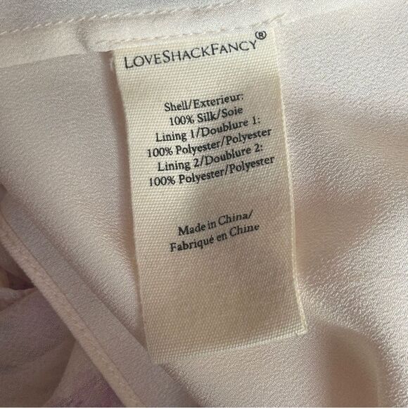 LoveShackFancy Kailo Silk Floral Tiered Maxi Dress - No Size Tag - Picture 8 of 13